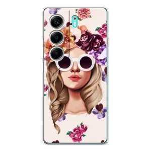 Чохол з картинкою Модні Дівчата TECNO Camon 40 (Дівчина в окулярах)
