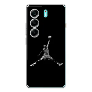 Силіконовый Чохол Nike Air Jordan на Модель телефону українськими буквами і цифрами можна написати так: ТЕКНО Камон 40. (Джордан)