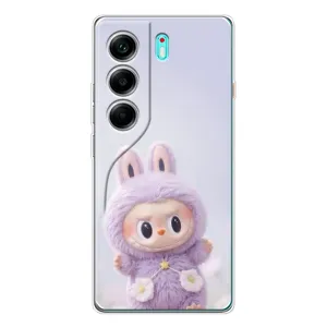 Чехол с принтом Лабубу для TECNO Camon 40 (Фиолетовый Лабубу)