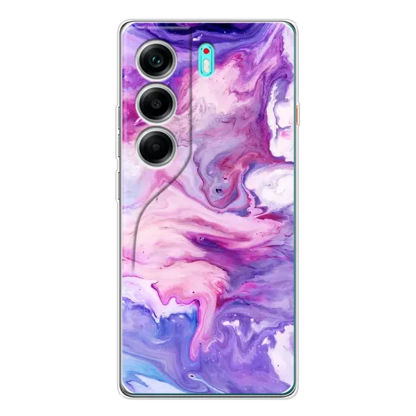 Чехол с рисунком «Фиолетовый мрамор» для TECNO Camon 40 Чехол с рисунком «Фиолетовый мрамор» для TECNO Camon 40