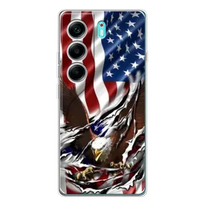 Чохол Прапор USA для TECNO Camon 40 (Прапор USA)