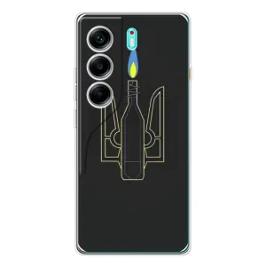 Чехол с картинкой (Патриотический ГЕРБ) на TECNO Camon 40