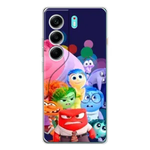 Чехол Головоломка для TECNO Camon 40 - (AlphaPrint) (Герои головоломки)