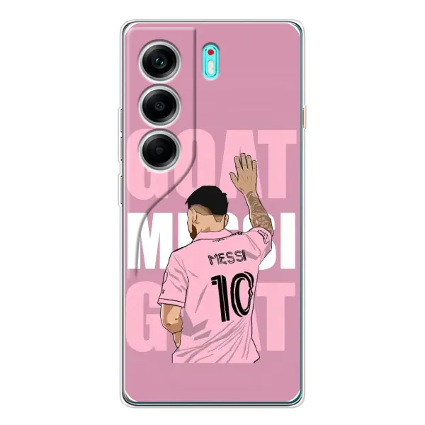 Чехол с рисунком «GOAT MESSI» для TECNO Camon 40 Чехол с рисунком «GOAT MESSI» для TECNO Camon 40