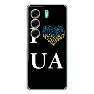 Силиконовый Чехол на TECNO Camon 40 (Я-Украина) (I Love UA)