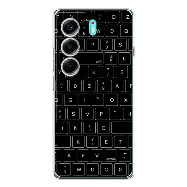 Чехол с рисунком «Клавиатура» для TECNO Camon 40
