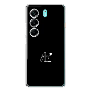 Чехол с картинками на черном фоне для TECNO Camon 40 (Книжки)