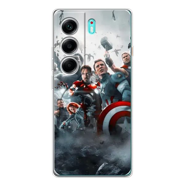 Чехол с рисунком «Команда марвел» для TECNO Camon 40