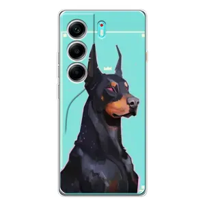 Чехол ДОБЕРМАН для TECNO Camon 40 (Король доберман)