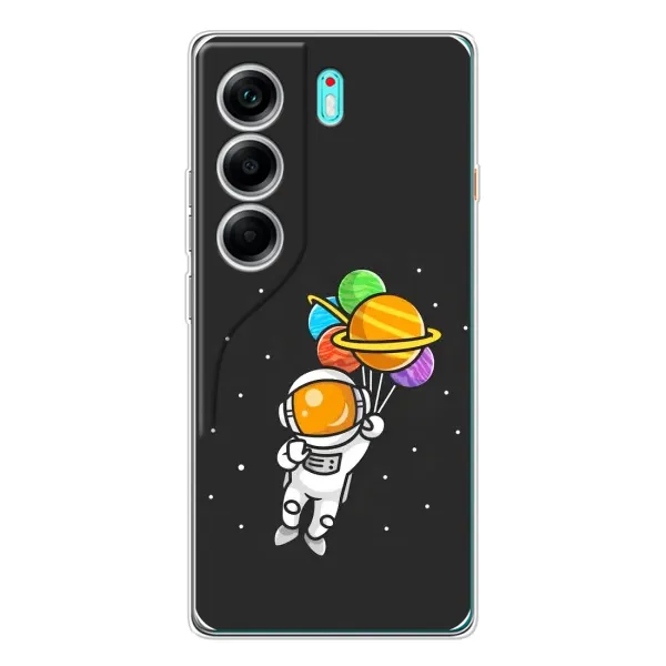Чехол с рисунком «Космонавт с шариками» для TECNO Camon 40 Чехол с рисунком «Космонавт с шариками» для TECNO Camon 40