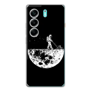 Силіконовый Чохол з принтом "Космонавти" на TECNO Camon 40 (Космонавт)
