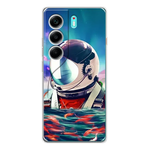 Чехол с рисунком «Космонавт в воде» для TECNO Camon 40 Чехол с рисунком «Космонавт в воде» для TECNO Camon 40