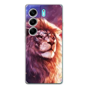 Чехол с картинкой на TECNO Camon 40 (Красочный ЛЕВ)