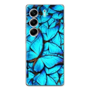 Силиконовый бампер с картинкой животных для TECNO Camon 40 (Крылья бабочек)