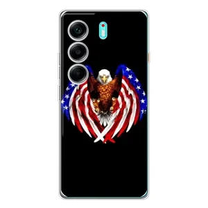 Чохол Прапор USA для TECNO Camon 40 (Крила США)
