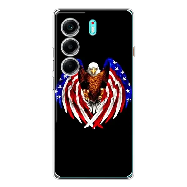 Чехол с рисунком «Крылья США» для TECNO Camon 40 Чехол с рисунком «Крылья США» для TECNO Camon 40