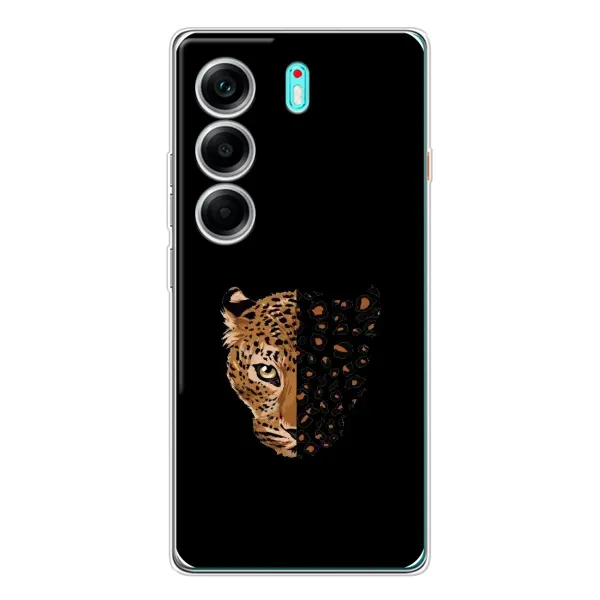 Чехол с рисунком «Леопард на черном» для TECNO Camon 40 Чехол с рисунком «Леопард на черном» для TECNO Camon 40
