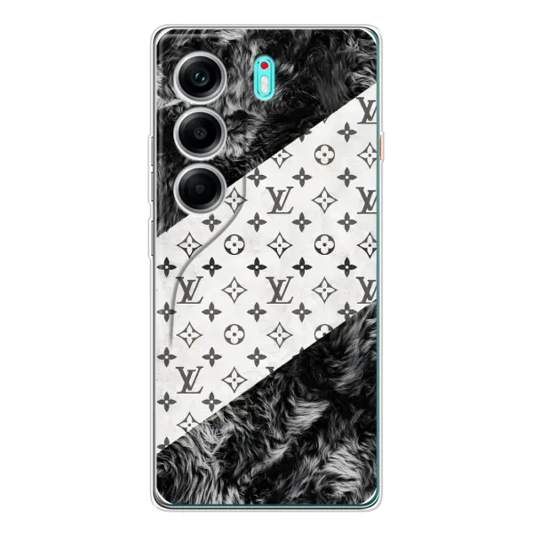 Чехол с рисунком «LV на белом» для TECNO Camon 40 Чехол с рисунком «LV на белом» для TECNO Camon 40