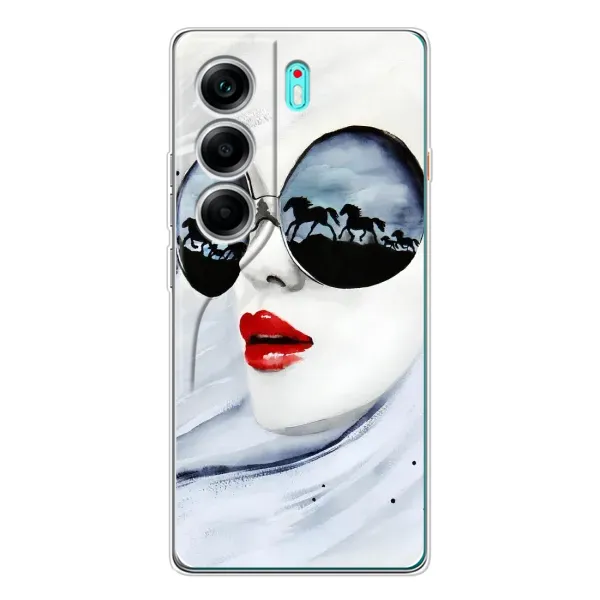 Чехол с рисунком «Любительница коней» для TECNO Camon 40 Чехол с рисунком «Любительница коней» для TECNO Camon 40