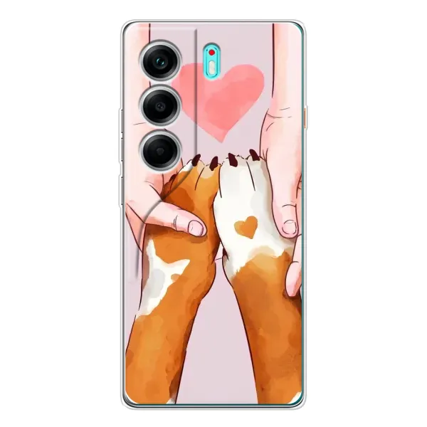 Чехол с рисунком «Любовь к собакам» для TECNO Camon 40 Чехол с рисунком «Любовь к собакам» для TECNO Camon 40