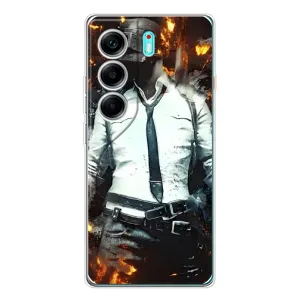 Чохол з картинкою "Герой Pubg" на TECNO Camon 40 (Man Пубг)