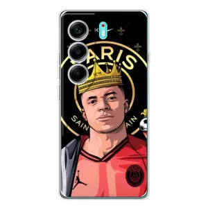 Чехол (TPU) с Футболистом на TECNO Camon 40 (Mbappe King)