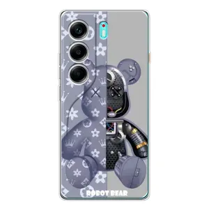 Силиконовый чехол для TECNO Camon 40 (Медведь Louis Vuitton)
