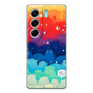 Силіконовий чохол з котиком для TECNO Camon 40 (Mew)