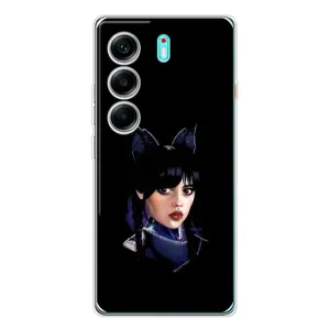 Чехлы с принтом Уэнсдей на TECNO Camon 40 (Милая Уэнсдей)