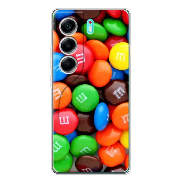 Чехол с рисунком «Разноцветные M&M'S» для TECNO Camon 40 Чехол с рисунком «Разноцветные M&M'S» для TECNO Camon 40