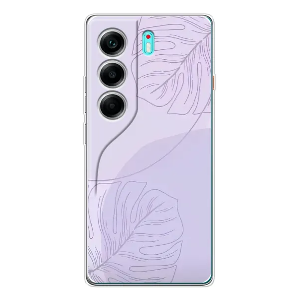 Чехол с рисунком «Монстера фиолетовая» для TECNO Camon 40 Чехол с рисунком «Монстера фиолетовая» для TECNO Camon 40