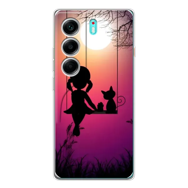 Чехол с рисунком «На качели» для TECNO Camon 40 Чехол с рисунком «На качели» для TECNO Camon 40
