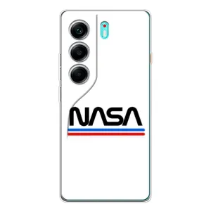 Силіконовый бампер з принтом "Наса" на TECNO Camon 40 (NASA на білому тлі)