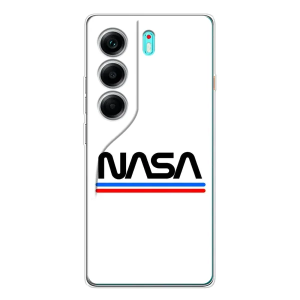 Чехол с рисунком «NASA на белом фоне» для TECNO Camon 40 Чехол с рисунком «NASA на белом фоне» для TECNO Camon 40