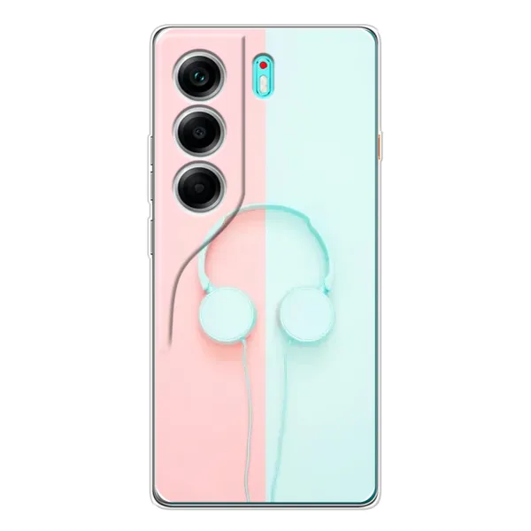 Чехол с рисунком «Наушники» для TECNO Camon 40 Чехол с рисунком «Наушники» для TECNO Camon 40