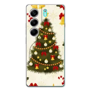 Чехол Новогодняя Елка на TECNO Camon 40 (Новогодний принт)