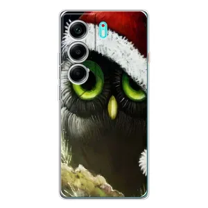 Чохли з принтом СОВИ для TECNO Camon 40 (Новорічна Сова)