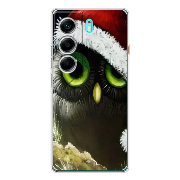 Чохол з малюнком «Новорічна Сова» для TECNO Camon 40 Чохол з малюнком «Новорічна Сова» для TECNO Camon 40