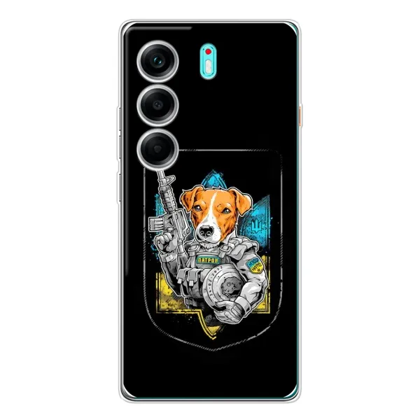 Чехол с рисунком «Патрон Воин» для TECNO Camon 40