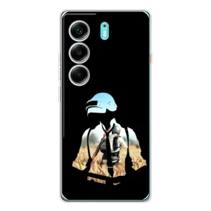 Силиконовый чехол с картинкой "Герой Pubg" на TECNO Camon 40