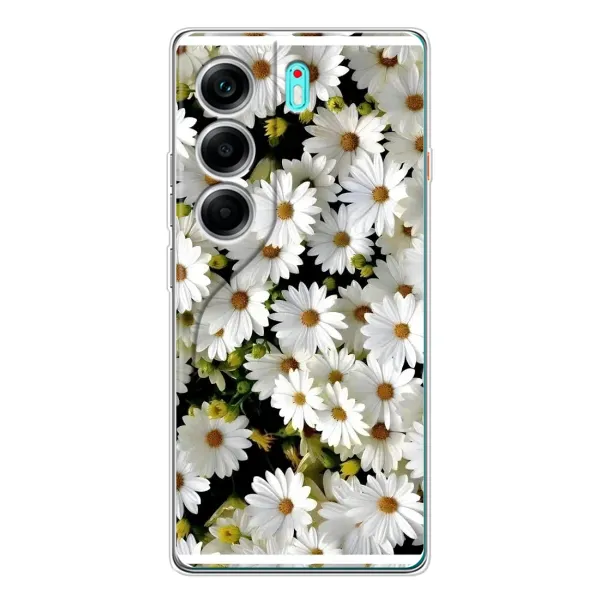 Чехол с рисунком «Рамка в ромашках» для TECNO Camon 40 Чехол с рисунком «Рамка в ромашках» для TECNO Camon 40