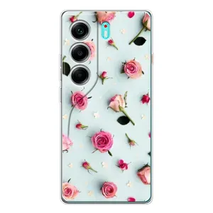 Чехлы с принтом Розочки для TECNO Camon 40 (Разные цветы)