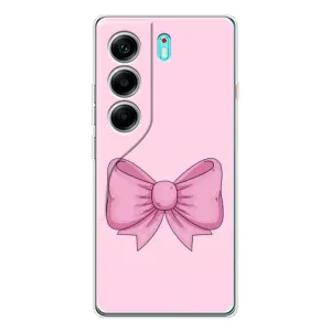 Чехол с рисунком «Розовый бантик» для TECNO Camon 40