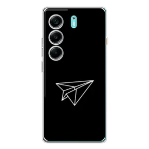 Чехол с картинками на черном фоне для TECNO Camon 40