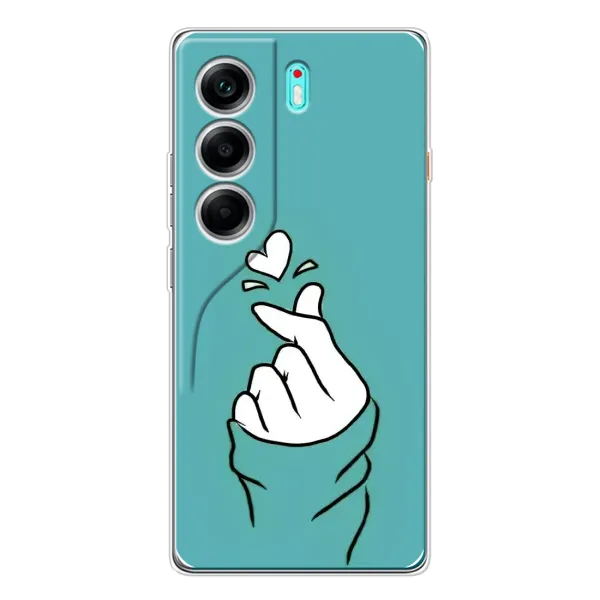 Чехол с рисунком «Сердечко на бирюзовом» для TECNO Camon 40 Чехол с рисунком «Сердечко на бирюзовом» для TECNO Camon 40