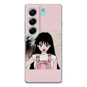 Чехол с персонажами АНИМЕ на TECNO Camon 40 (Сейлор Марс)