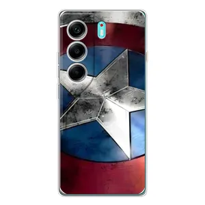 Чехол с Щитом Капитана Америки на TECNO Camon 40 (Щит Капитана Америки)