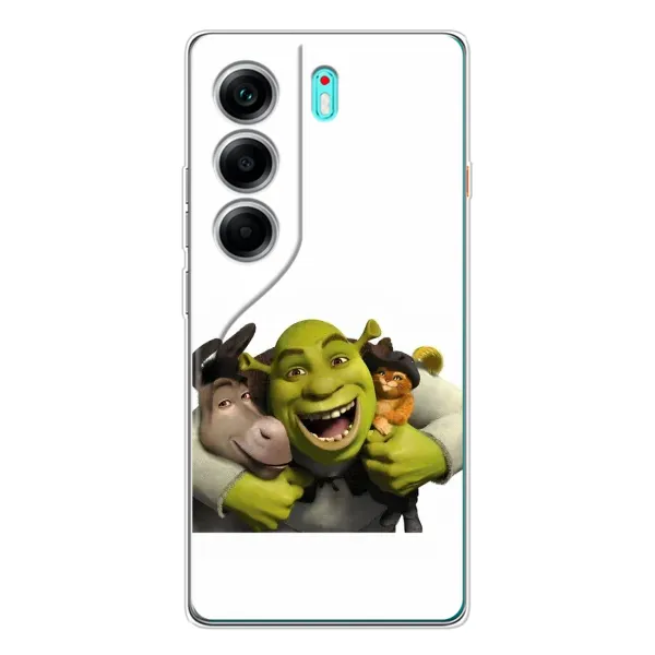 Чехол с рисунком «Шрек осел и кот» для TECNO Camon 40 Чехол с рисунком «Шрек осел и кот» для TECNO Camon 40