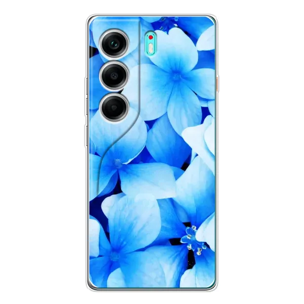 Чехол с рисунком «Синие цветы» для TECNO Camon 40 Чехол с рисунком «Синие цветы» для TECNO Camon 40