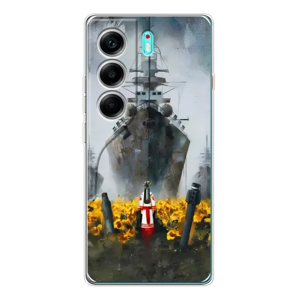 Чехол с рисунком «Смелость» для TECNO Camon 40 Чехол с рисунком «Смелость» для TECNO Camon 40